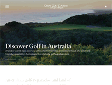 Tablet Screenshot of greatgolfaustralia.com.au